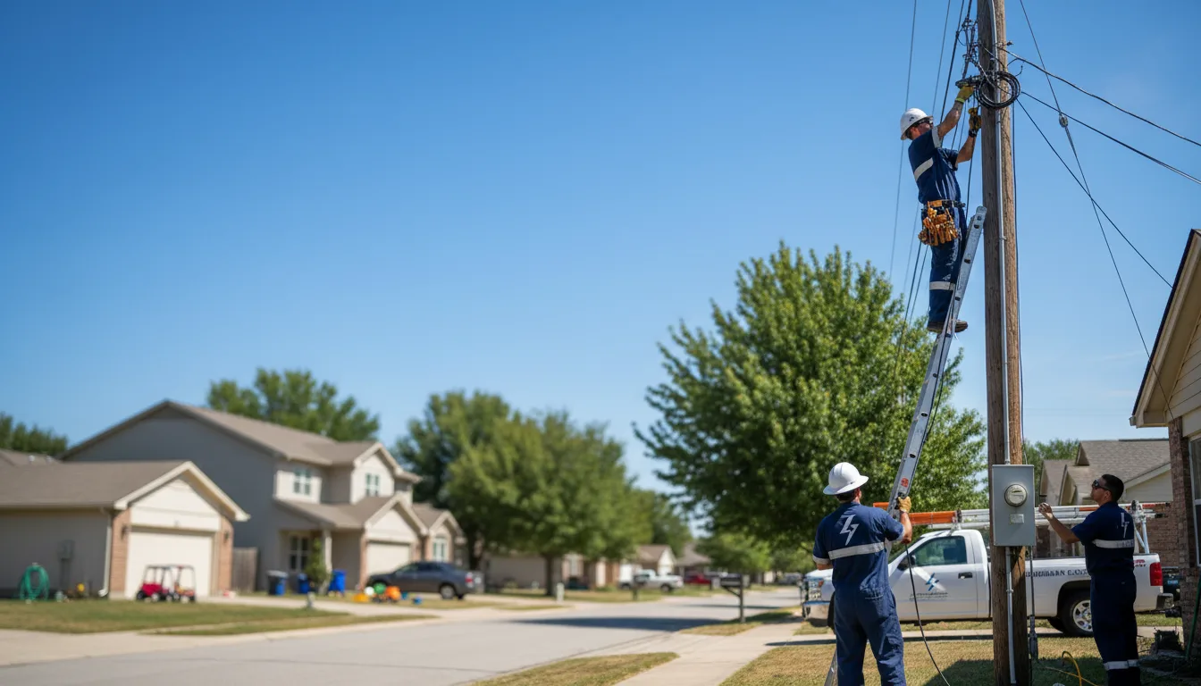 Residential electrician providing installation services in Dovray, MN